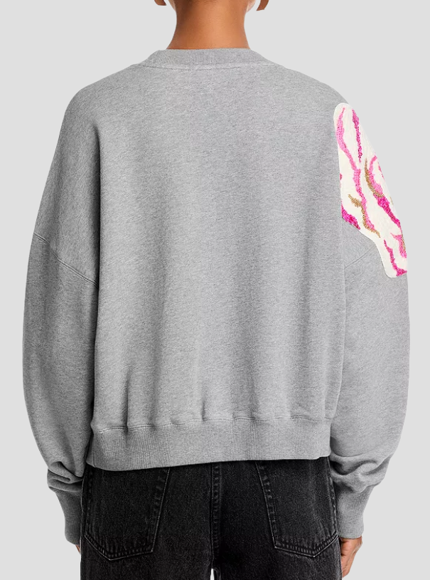 Sequin Flower Sweater