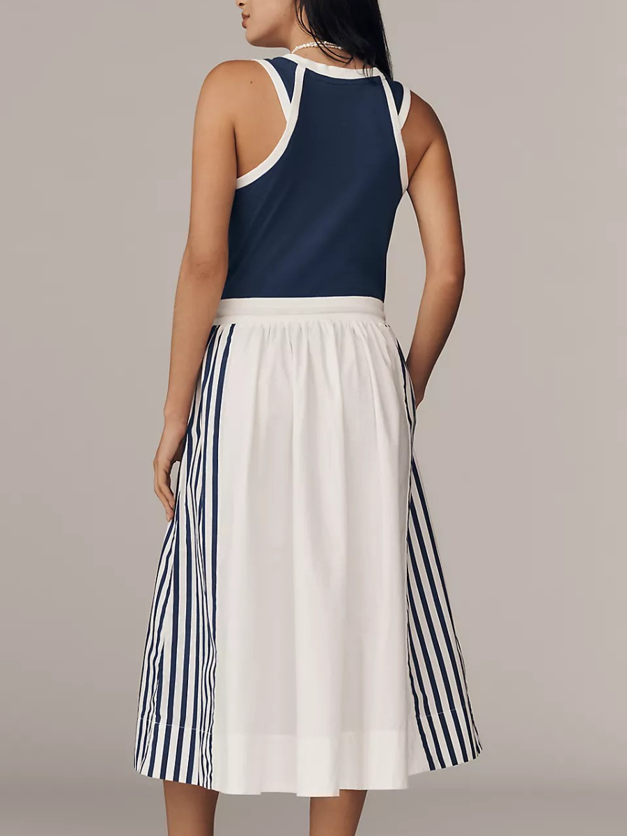 Daily Practice Sleeveless Drawstring Midi Dress