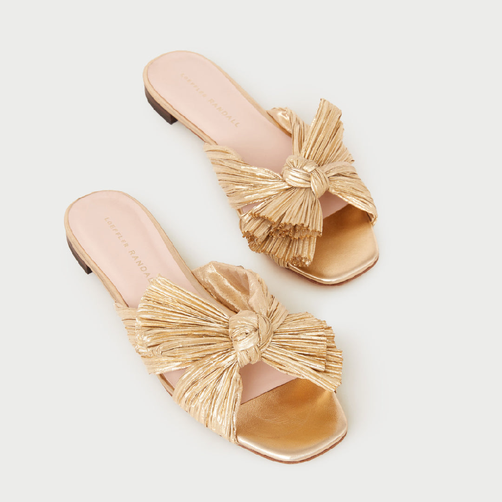 Frosted Pleated Knot Flats