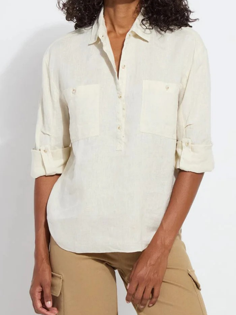 Oversized Roll - Up Sleeve Shirt