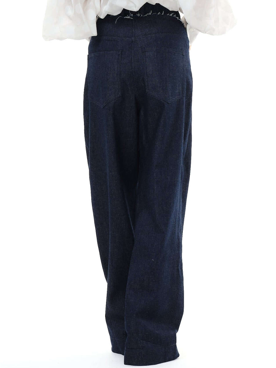 Denim High Waist Wide Leg Jeans