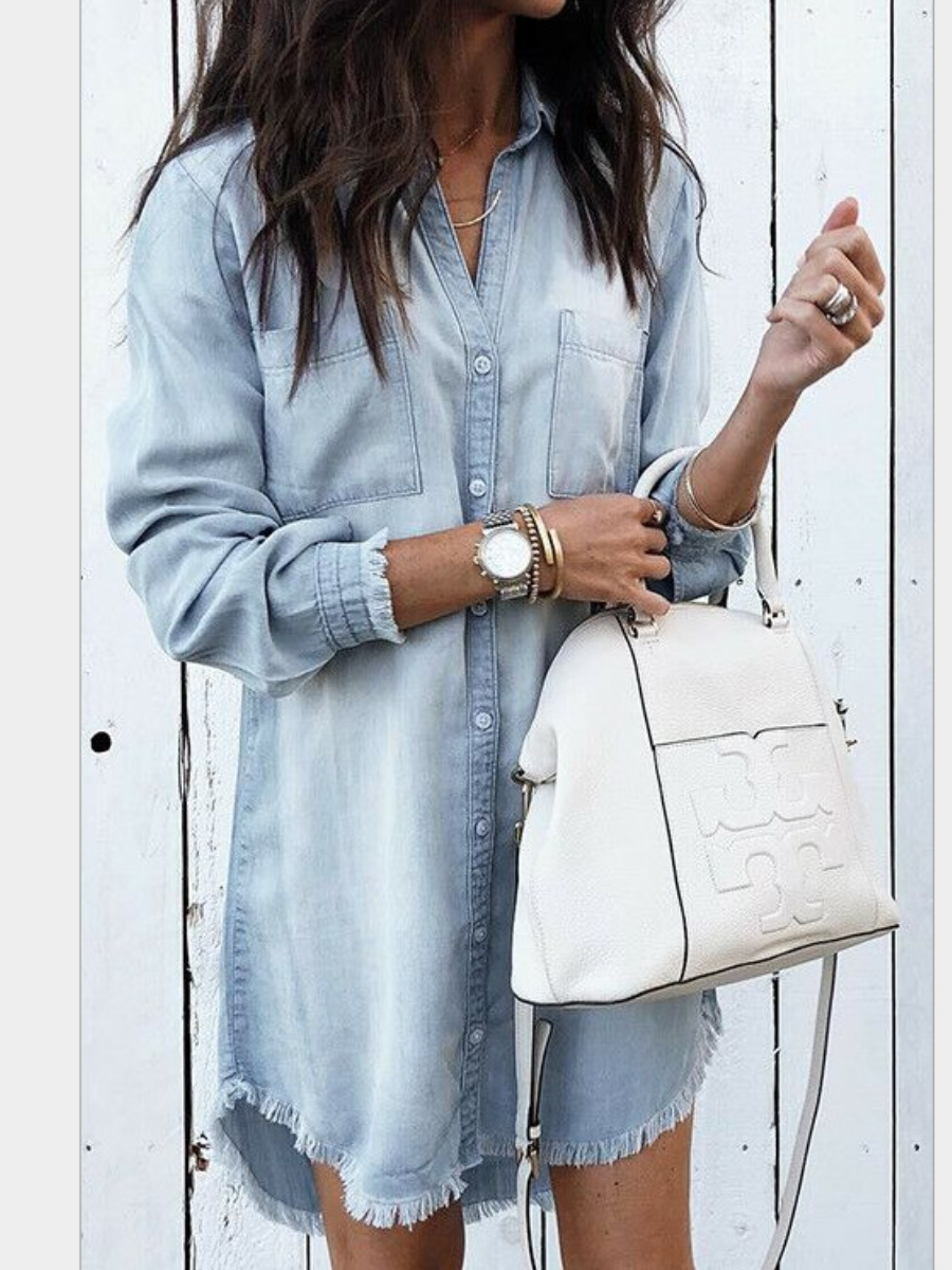 Women's Denim Shirt Dress