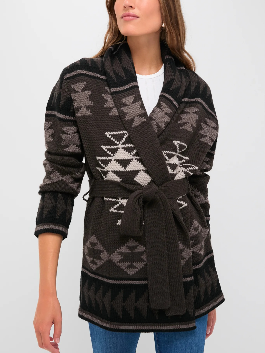 Wool Blend Ranch Teddy Wrap Cardigan