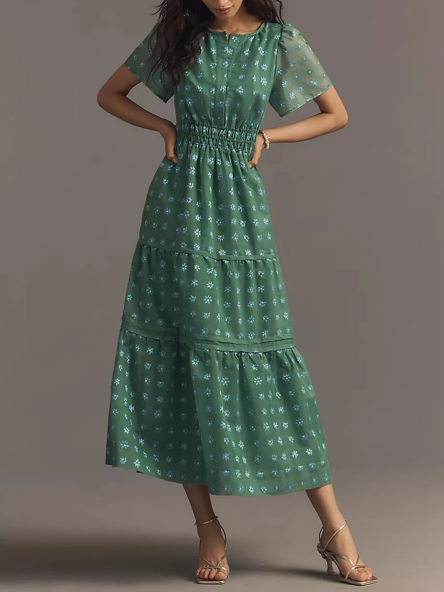 The Somerset Jacquard Maxi Dress