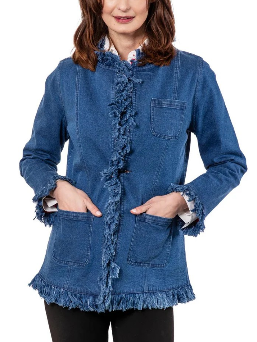 Fringed Denim Jacket