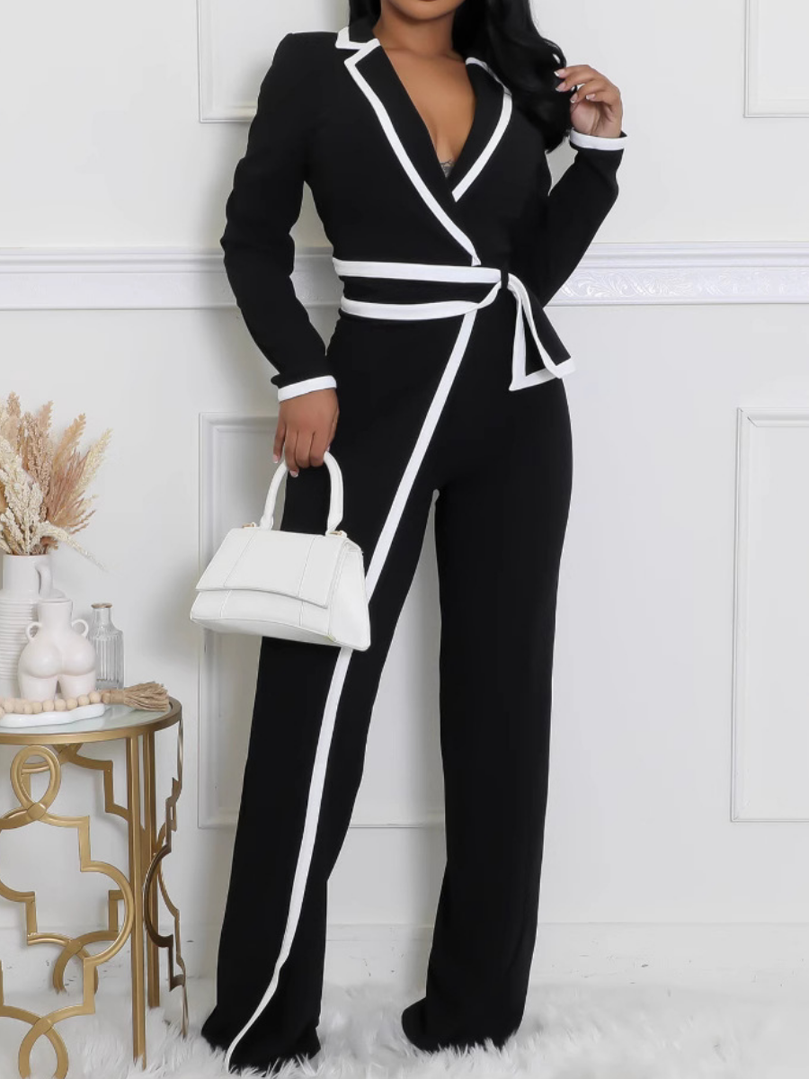 Classy Long-sleeve Jumpsuit