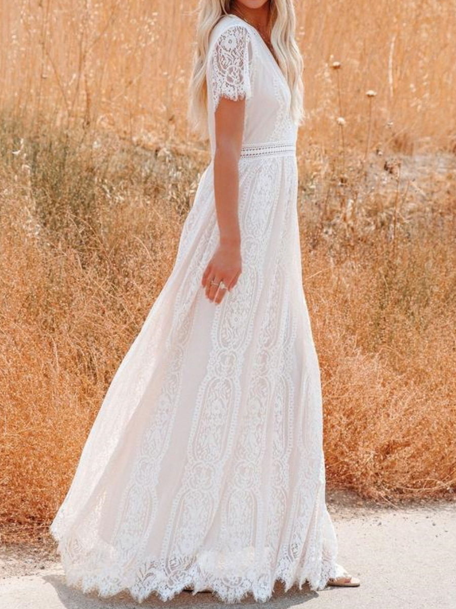 Classy Lace Maxi Dress