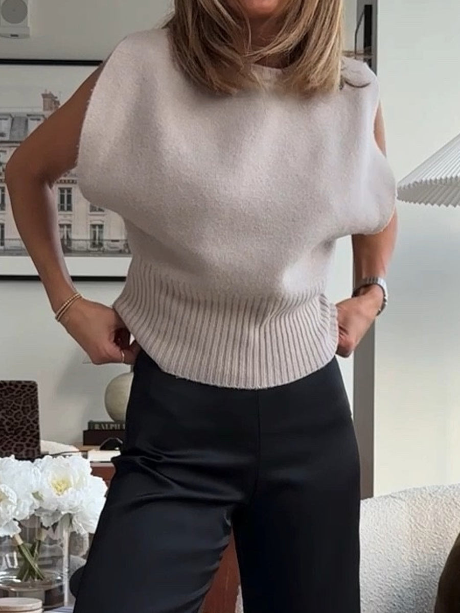 Round Neck Wide Armholes Vest