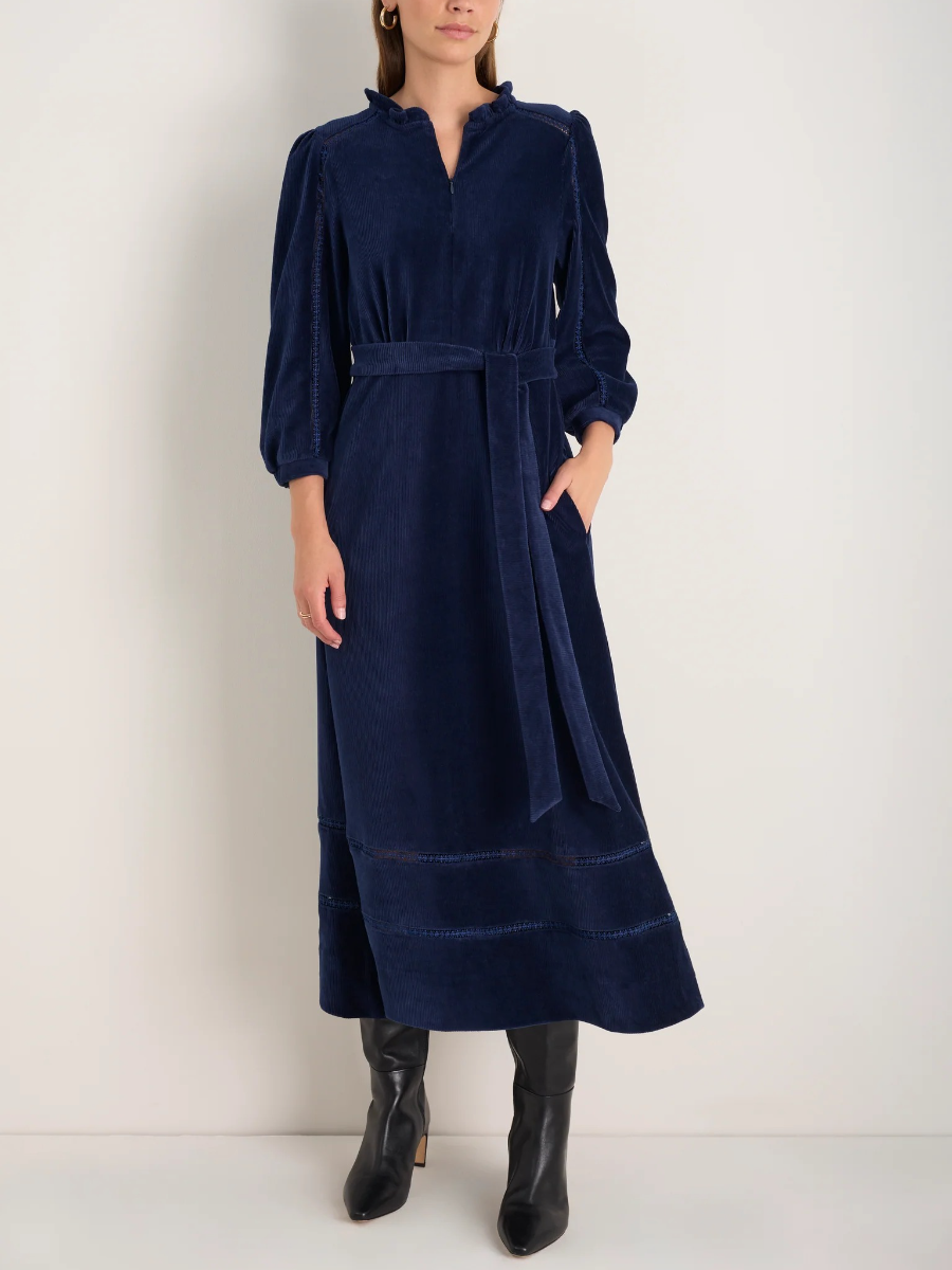 Pia Cord Velour Dress
