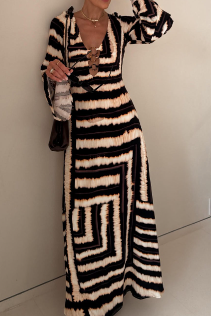 The Striped Vacation Maxi Dress