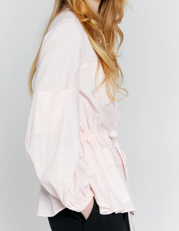 Breezy Loose Blouse With Pockets