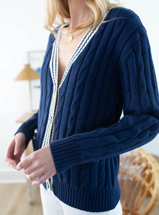 The Classy Stripe Cardigan