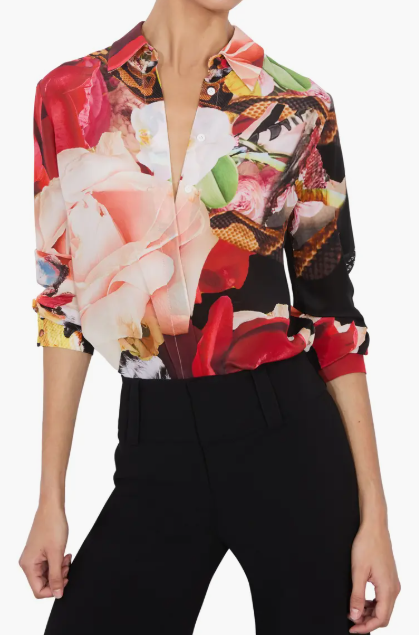 Demure Floral Fancy Blouse