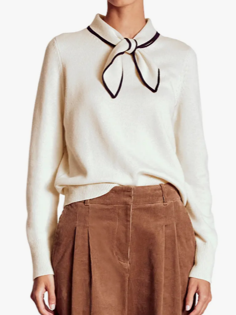 Chic Bow Knit Sweater
