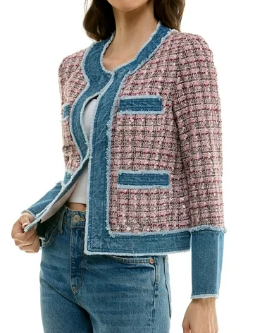 Fab Denim Tweed Jacket