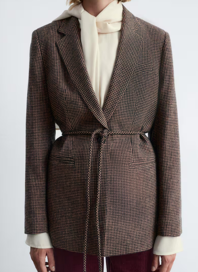 The Brown Blazer With Belt