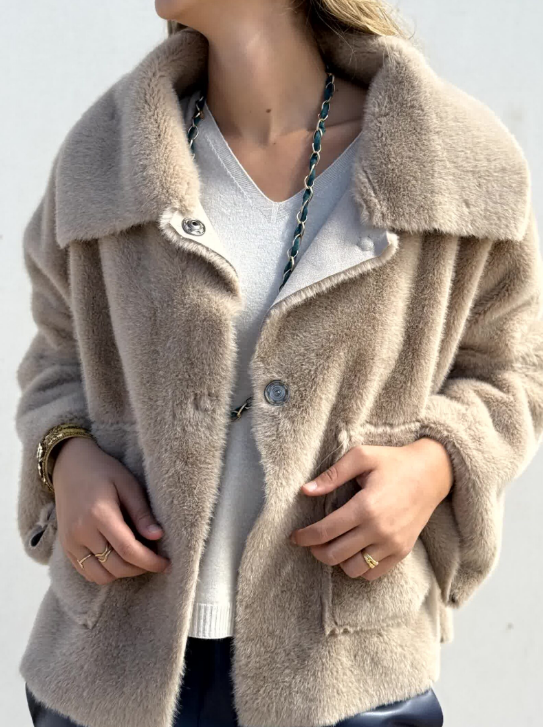 Chic Plush Warm Coat