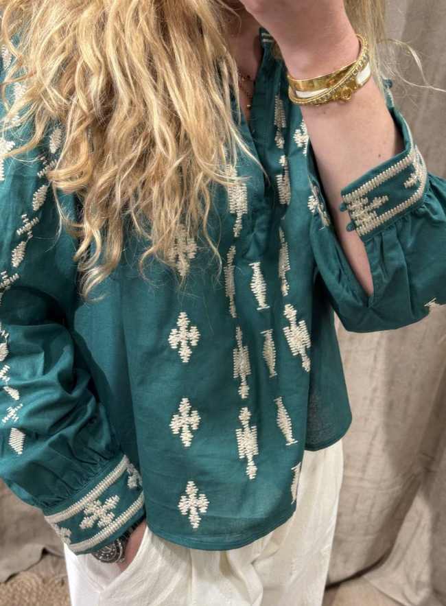 Chic Embroidery Blouse
