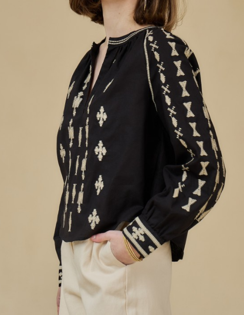 Chic Embroidery Blouse