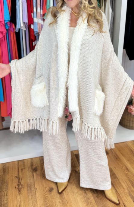 Chic Cardigan Cape