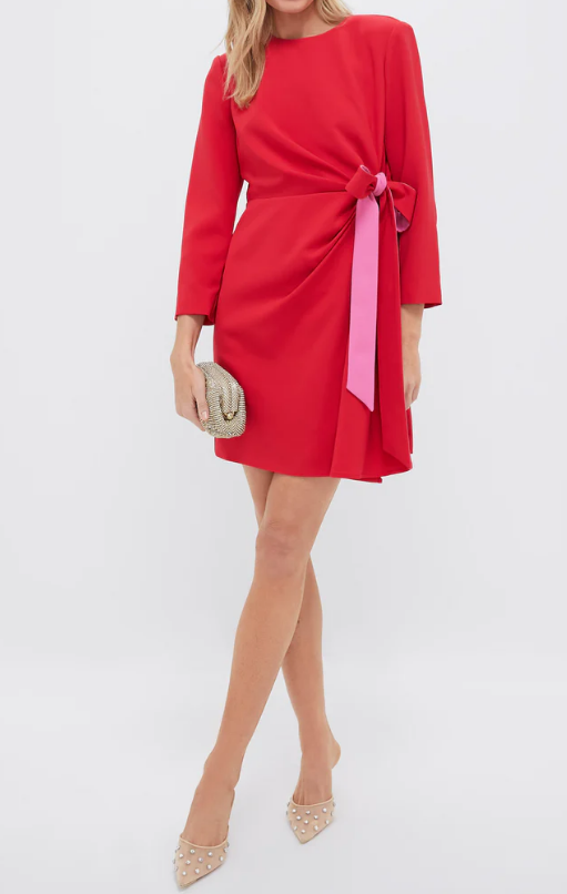 Wrap Bow Occasion Dress