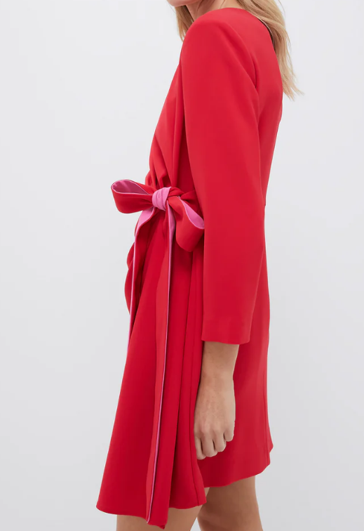 Wrap Bow Occasion Dress