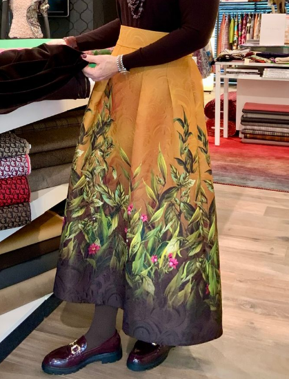 Jacquard AW25 Floral Skirt