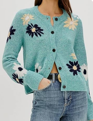 Adorable Floral Cardigan