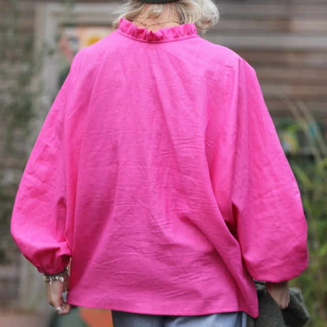 Loose Casual Ruffle Blouse