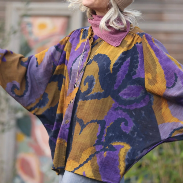 Loose Casual Ruffle Blouse