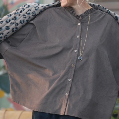Loose Casual Ruffle Blouse
