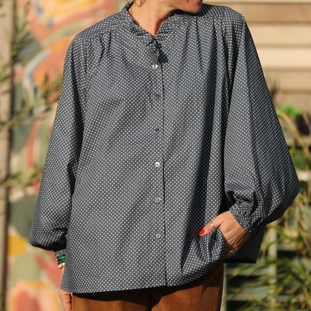 Loose Casual Ruffle Blouse