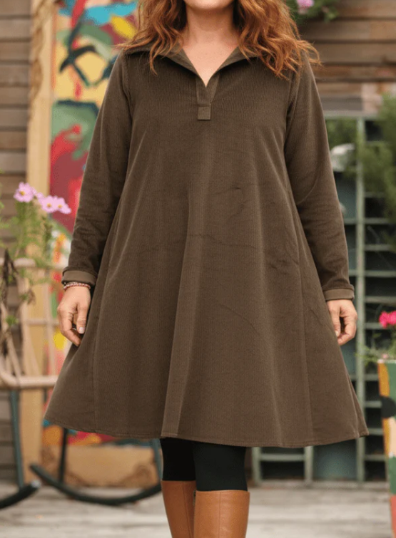 Classic Midi Dress With Pockets