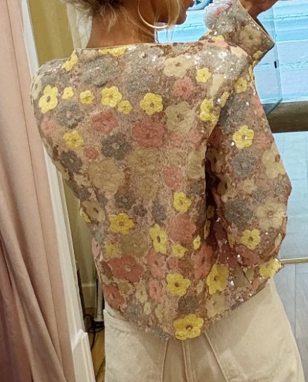 Flower Sequin Dazzle Jacket