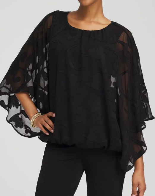 Chiffon Black Blouse