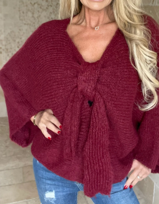 Adorable Bow Knit Jumper