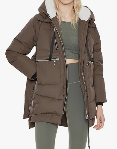 Casual Puffer Jacket With Zip