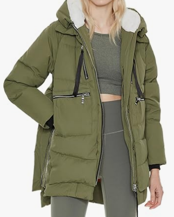 Casual Puffer Jacket With Zip