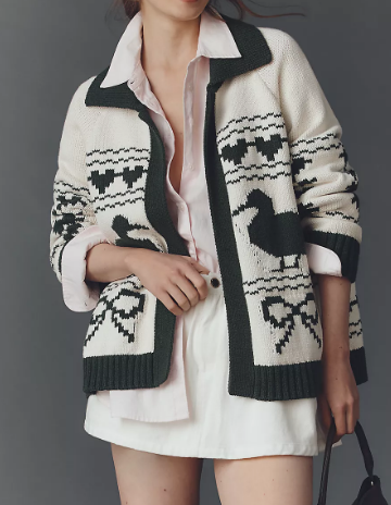 Adorable Duck Knit Cardigan