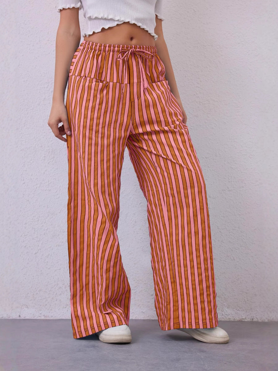 Comfy Striped Pants With Pockets