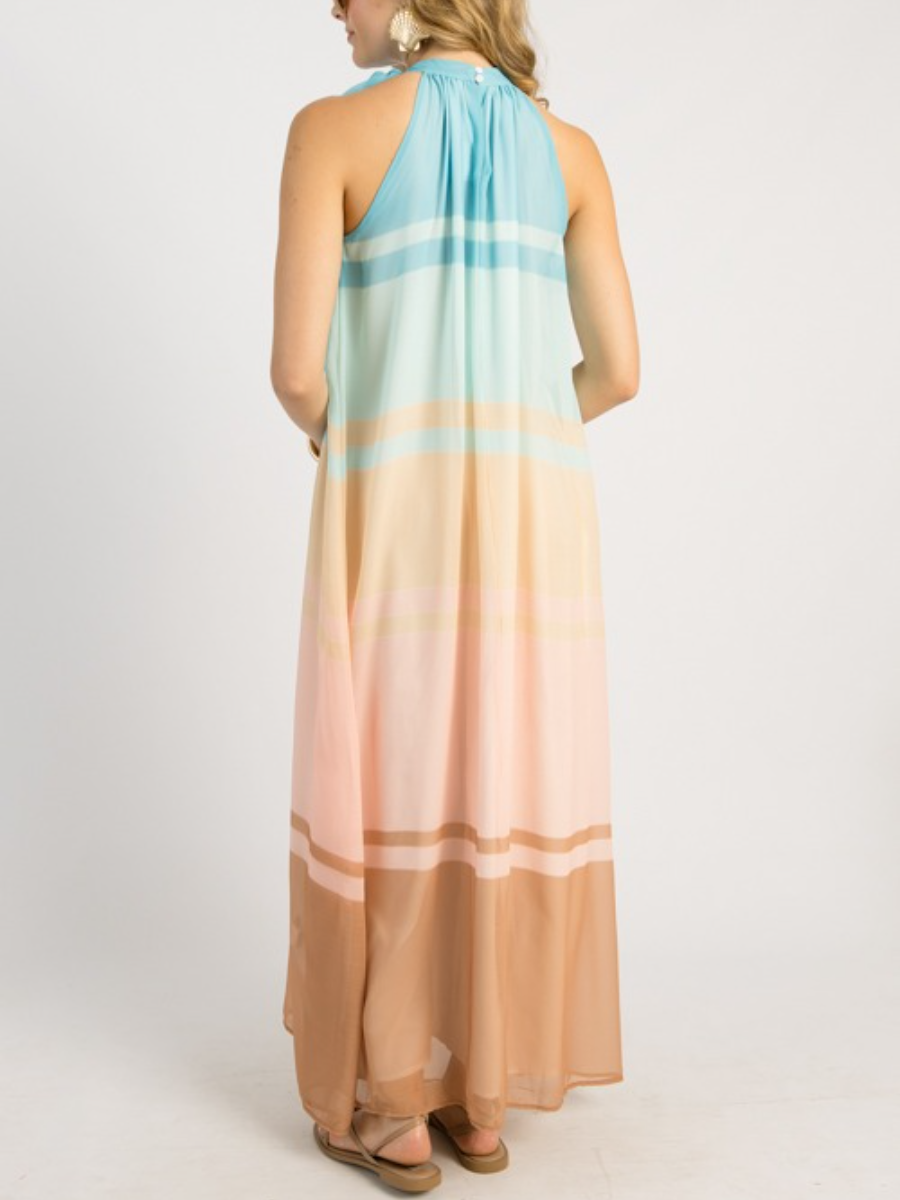 Shoreline Halter Maxi Dress