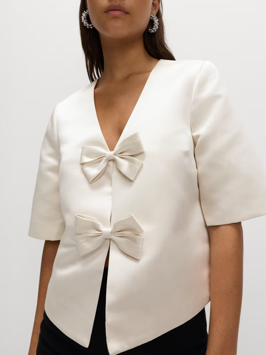 Bow Detail Top