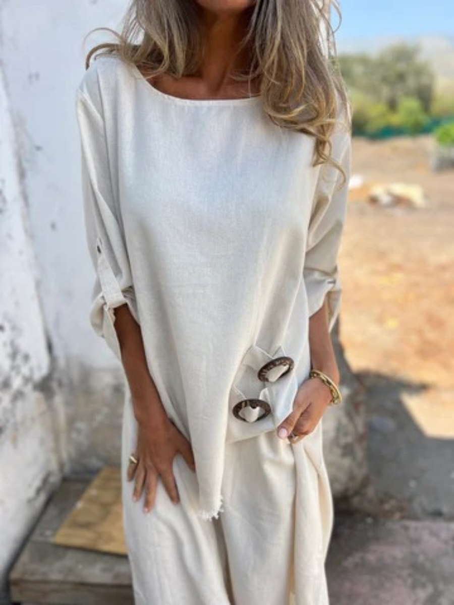 Symmetric Hem Tunic Set