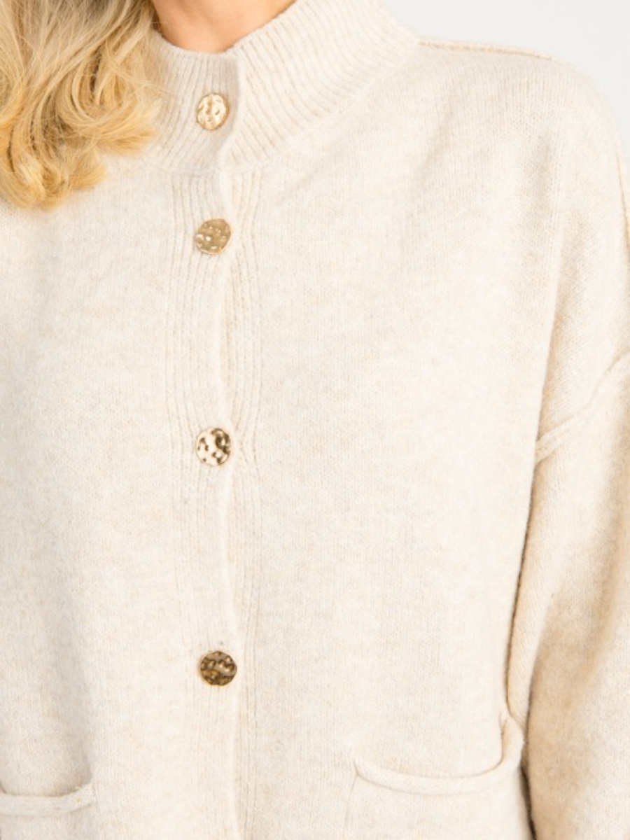 Oversized Button Cardigan