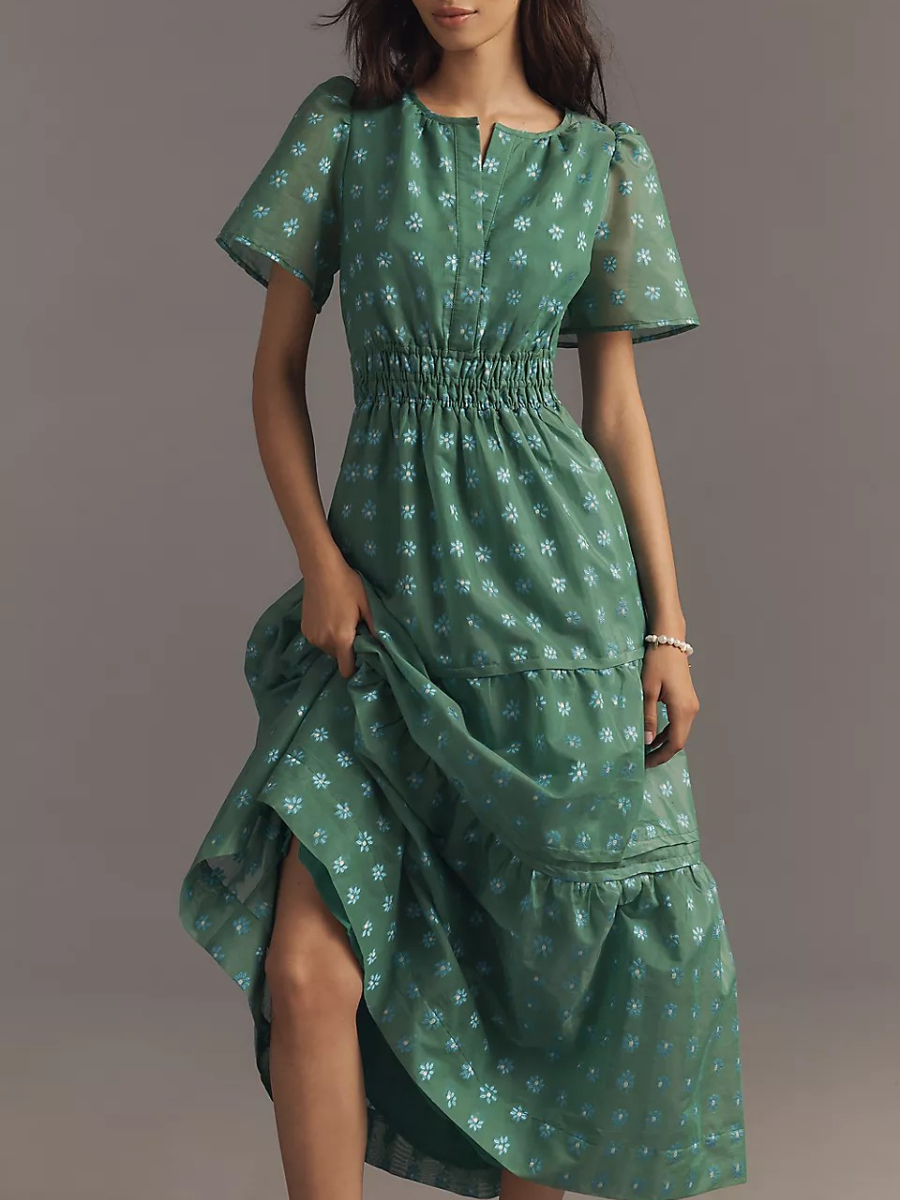 The Somerset Jacquard Maxi Dress