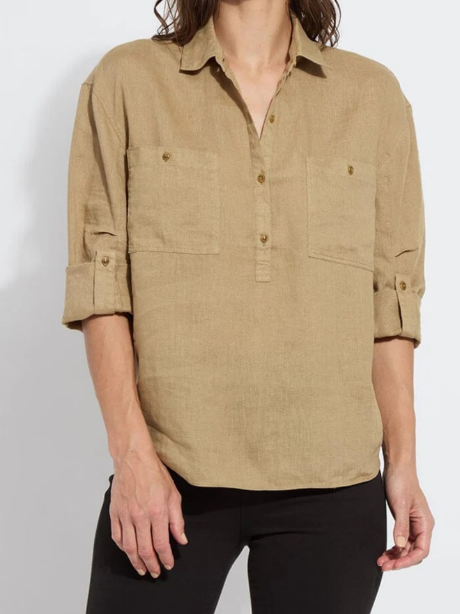 Oversized Roll - Up Sleeve Shirt