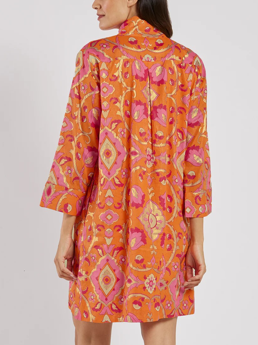 The Hot Orange Mini Dress