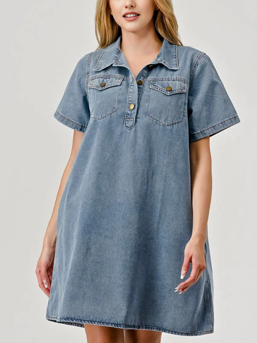 True Blue Denim Dress