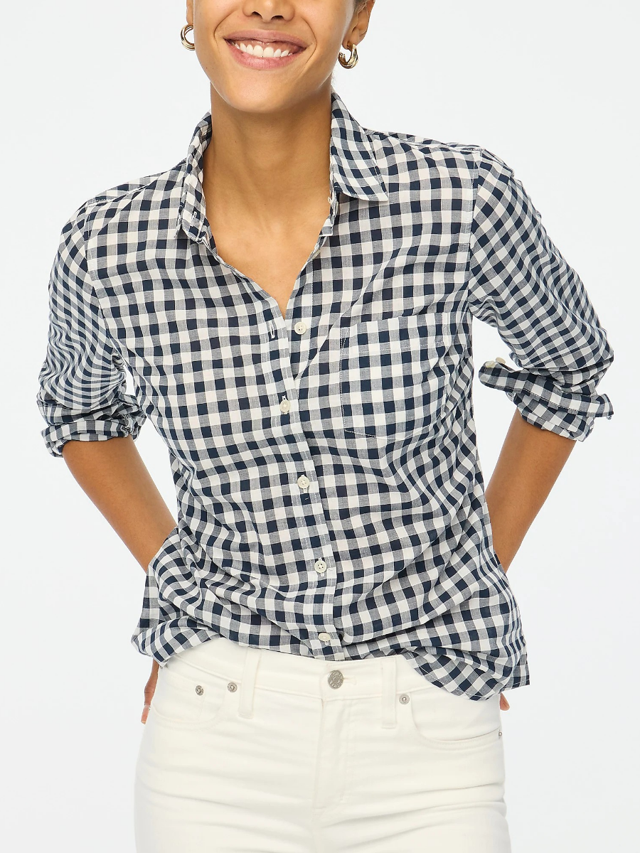 Gingham Lightweight Cotton Shirt