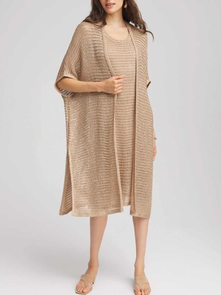Crochet-Knit Sequins Set